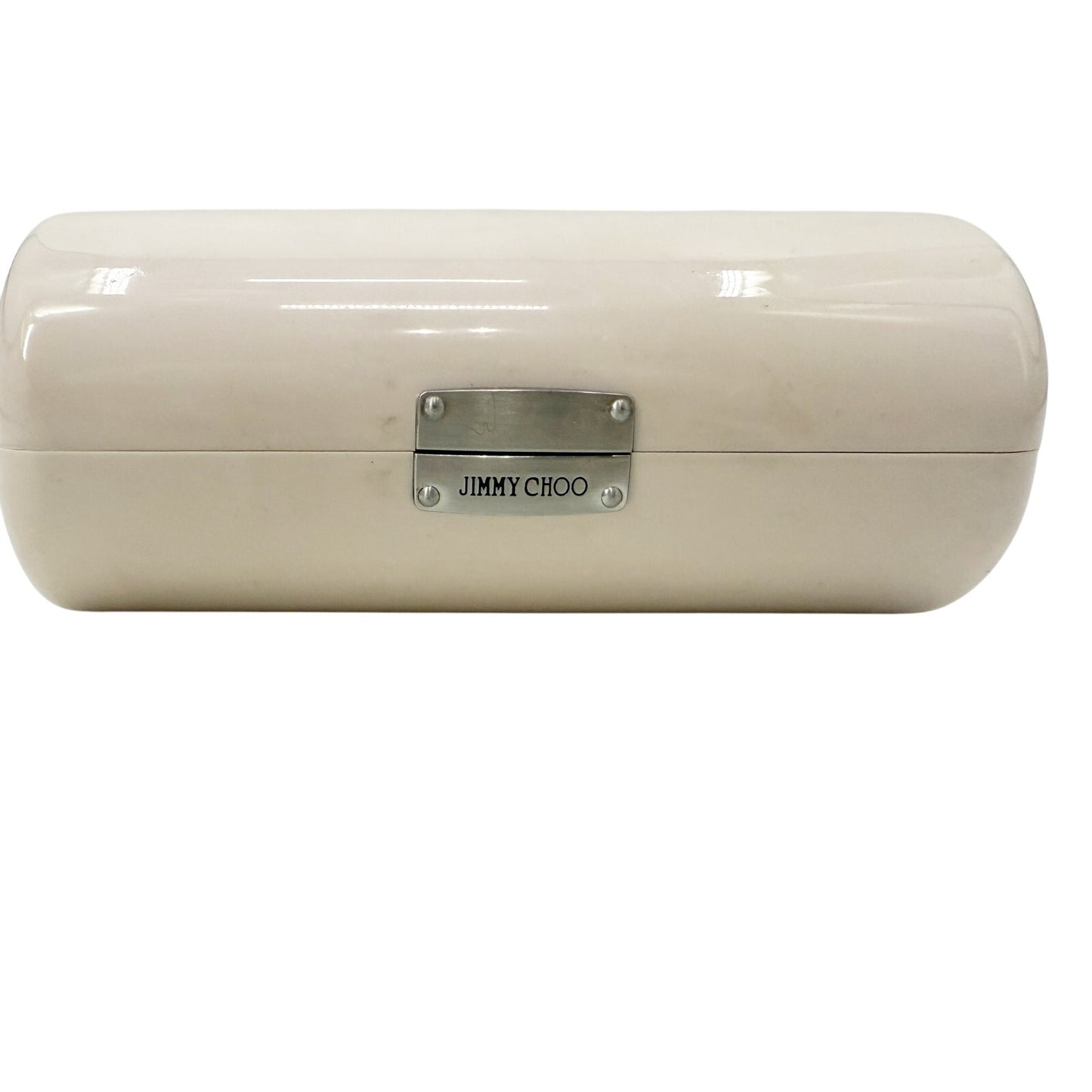 Jimmy Choo very pale pink hard acrylic sunglasses CASE only magnetic clutch