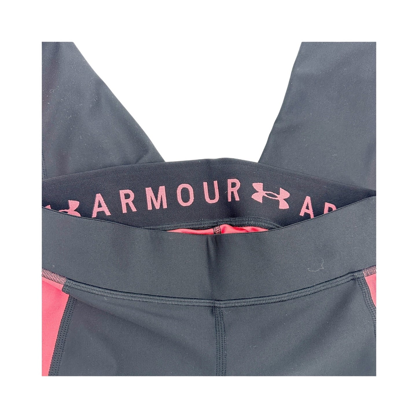 Under Armour black & pink Compression capri Pants women's MEDIUM workout tights