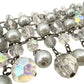 Chico's gray silver & clear beaded Bracelet women's NEW