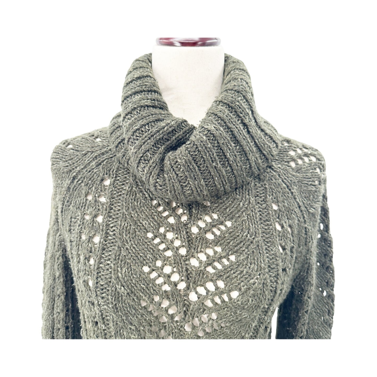 Sleeping on Snow Anthropologie dark green Eldora Turtleneck Sweater size MEDIUM