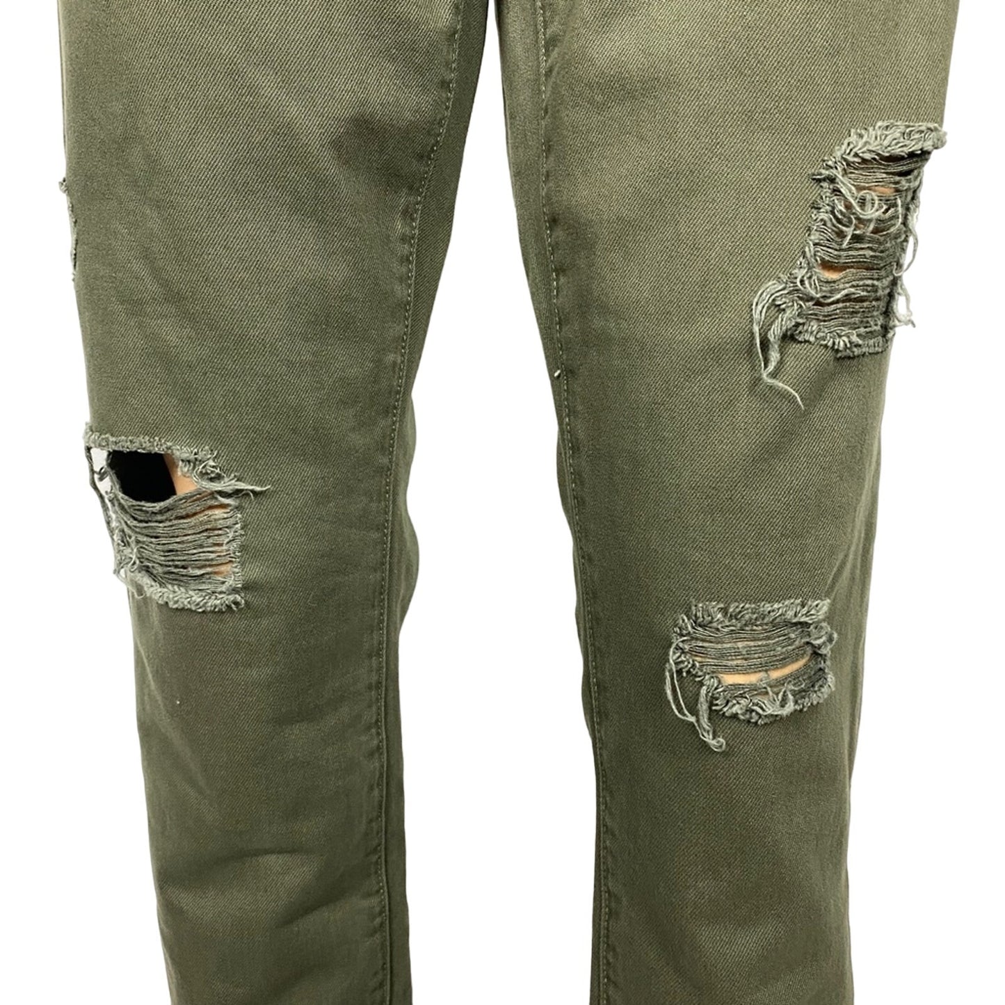 Blank NYC olive green Cropped Girlfriend distressed Pants jeans 28 women's NEW