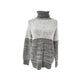 prAna gray & white Turtleneck Sweater Top women's SMALL
