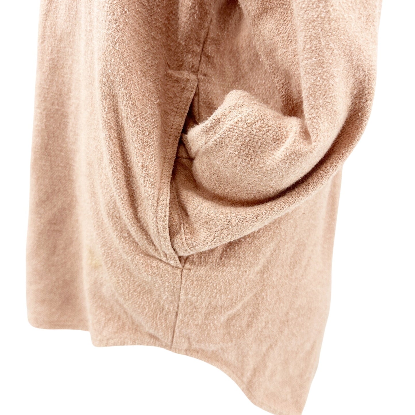 Madewell pink flannel button down Shirt Top Shacket pocket womens XS extra small