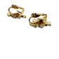 vintage Hobé blue flower BROOCH floral jewelry pin and clip EARRINGS set