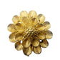 vintage gold tone metal Flower Clip floral costume jewelry scarf fur dress shoes