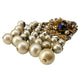 vintage Eugene gold & cascading faux pearls BROOCH floral costume jewelry pin