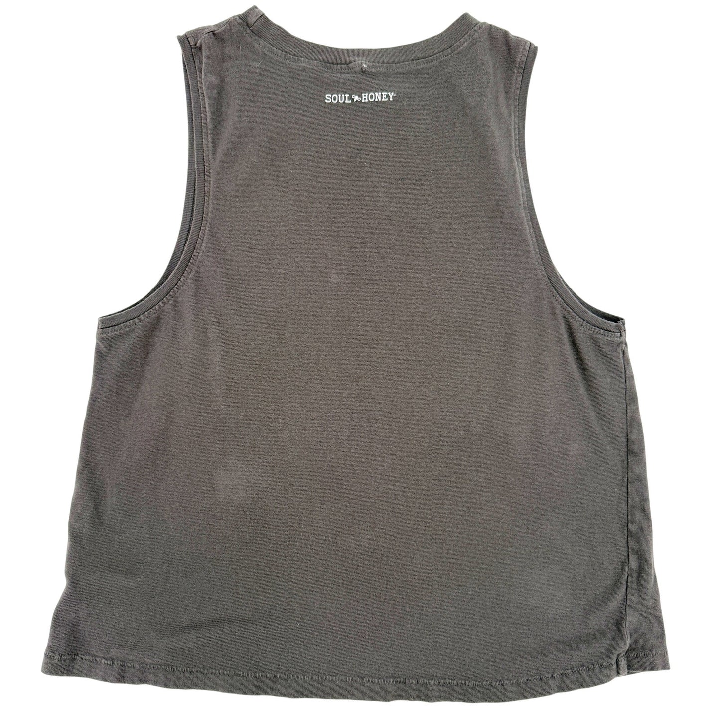 gray Soul Honey Tank Top women's MEDIUM Consider Nothing Impossible inspiration