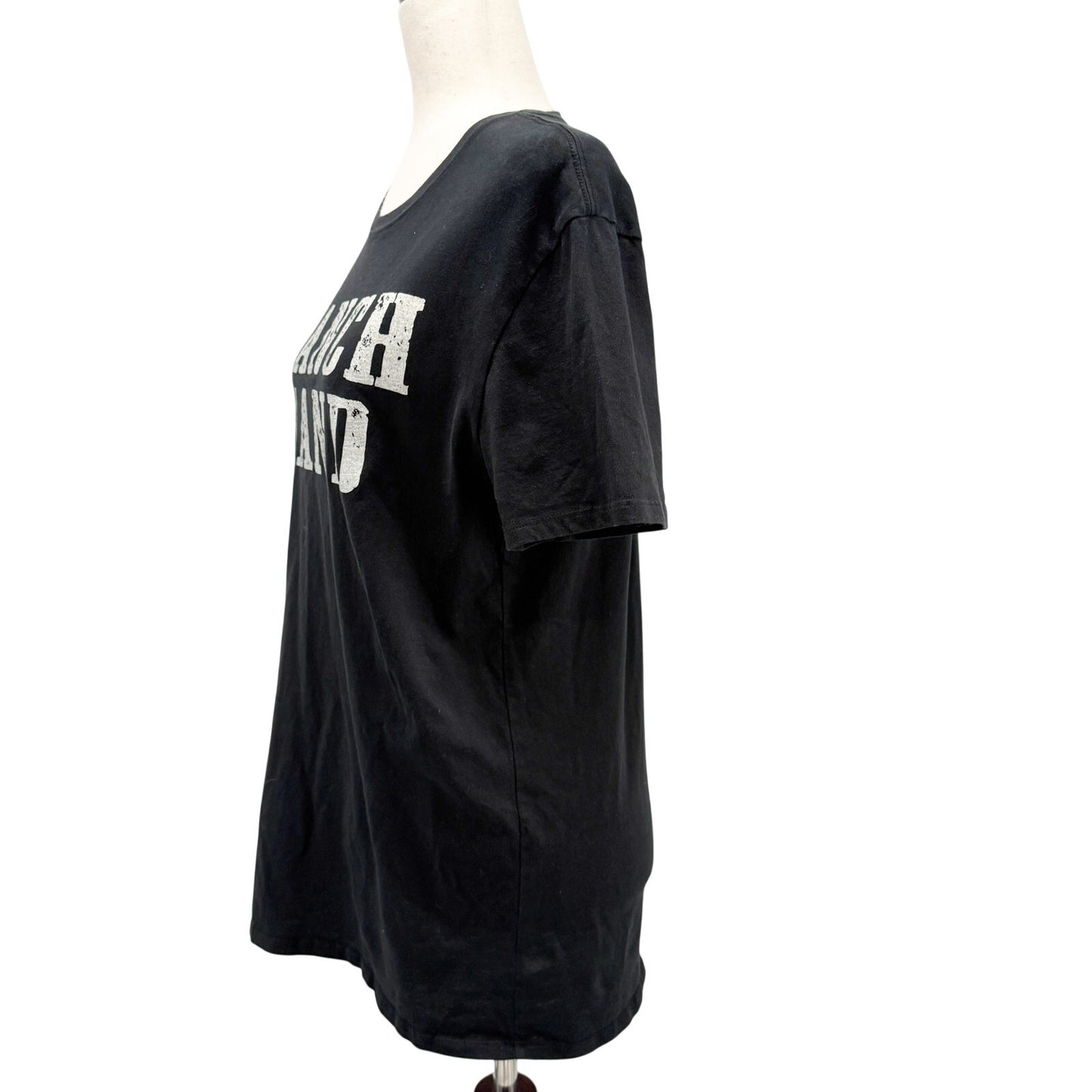 Ranch Hand black & white T-Shirt women's SMALL graphic Junk Gypsy tee