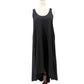 Athleta long maxi black flowy Tank Dress women's XSP petite high low hem pockets