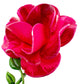 vintage enamel hot pink metal flower BROOCH floral jewelry pin