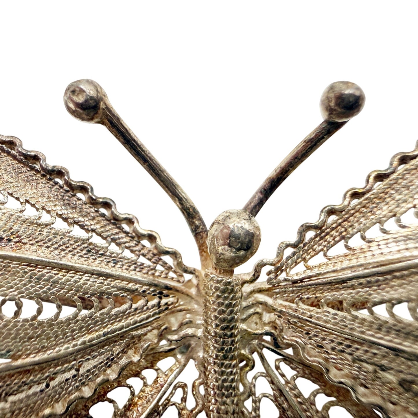 vintage 925 sterling silver Butterfly BROOCH insect jewelry pin JR Indonesia