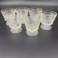 set / 6 vintage Hazel Atlas Big Top Peanut Butter glasses Champagne Tall Sherbet