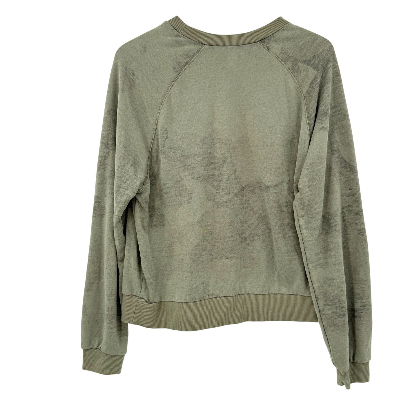 Alternative Apparel light & dark green Sweatshirt camo Top junior's LARGE