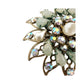 vintage rhinestones pearls pale blue stones BROOCH jewelry pin