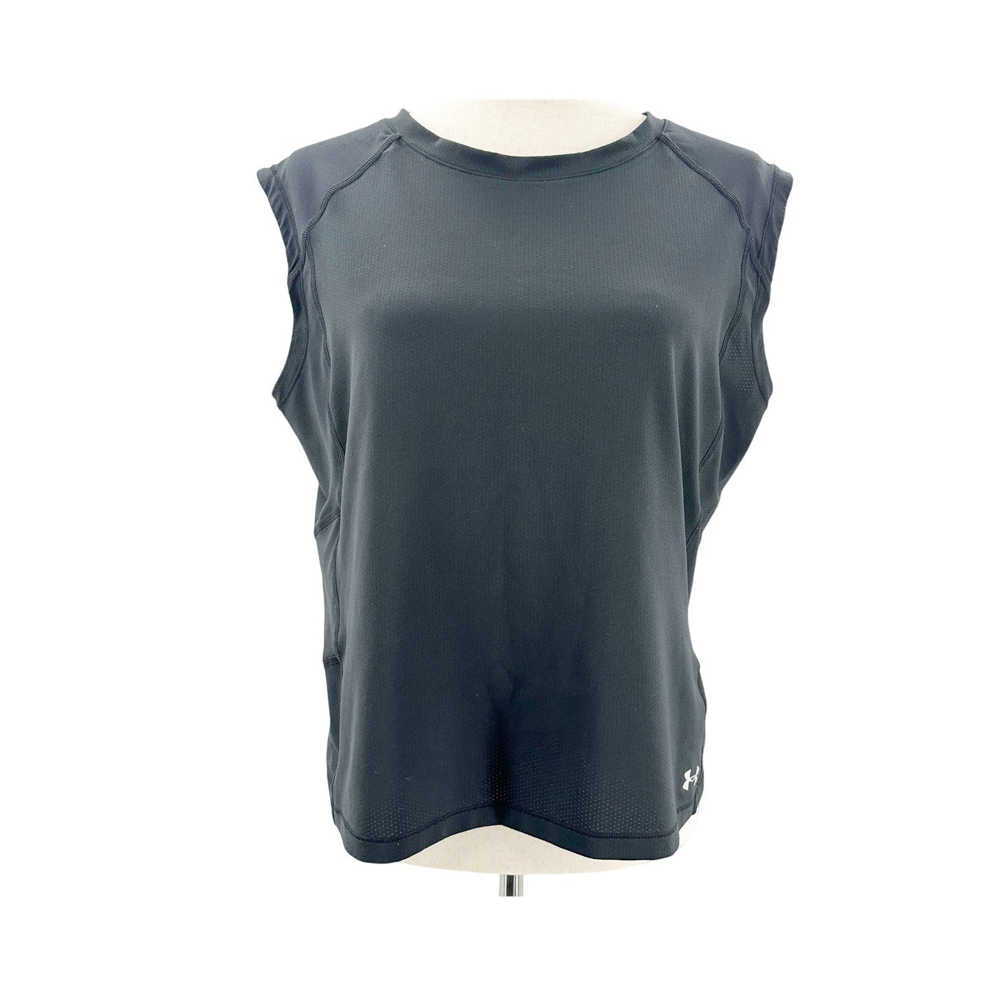 Under Armour black Muscle tank Top women's XL athletic athleisure workout wear