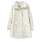 late Y2K off-white Michael Kors cream color Parka Jacket Windbreaker women's XL