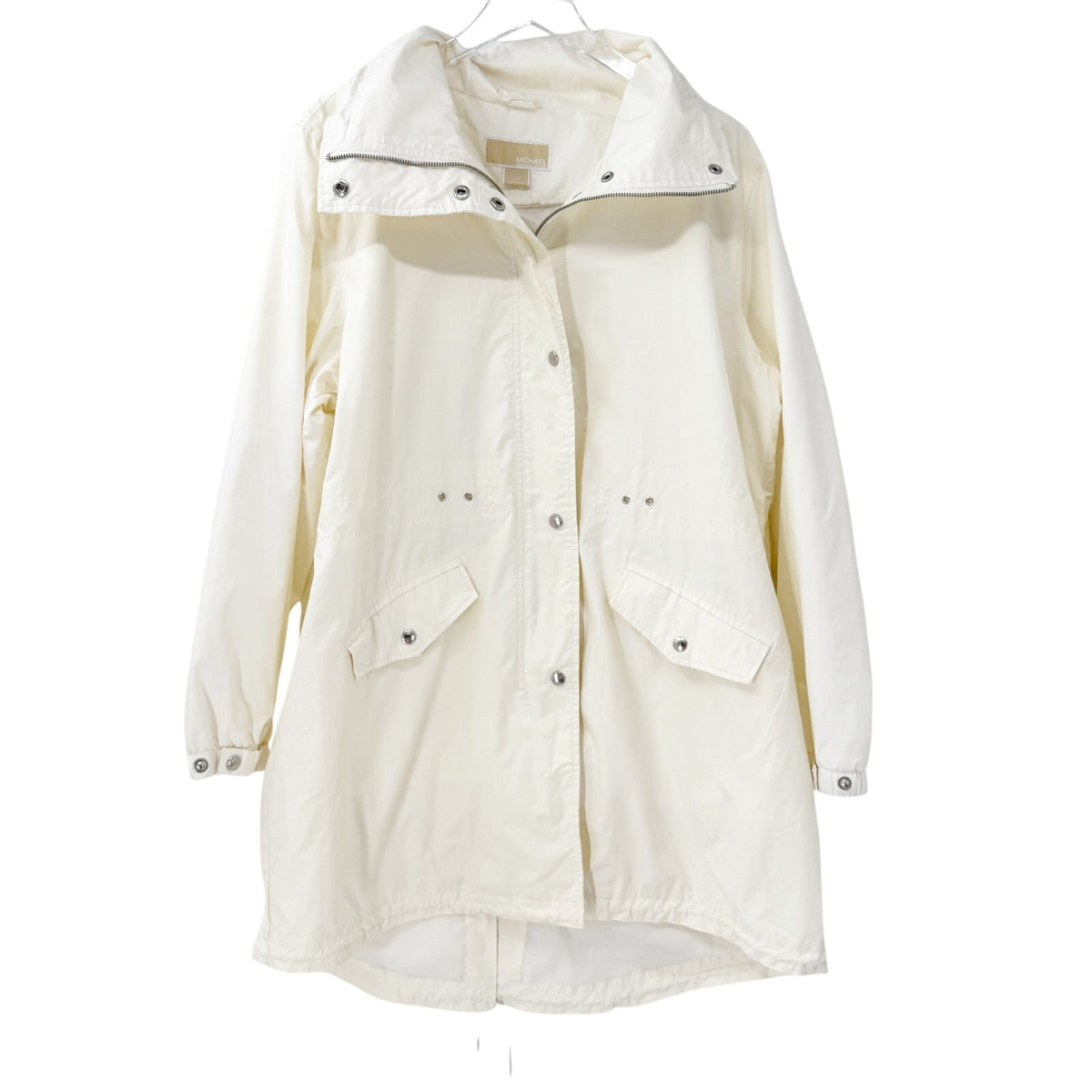 late Y2K off-white Michael Kors cream color Parka Jacket Windbreaker women's XL