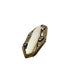 vintage pinkish pearlescent stone rhinestones BROOCH octagon shaped jewelry pin