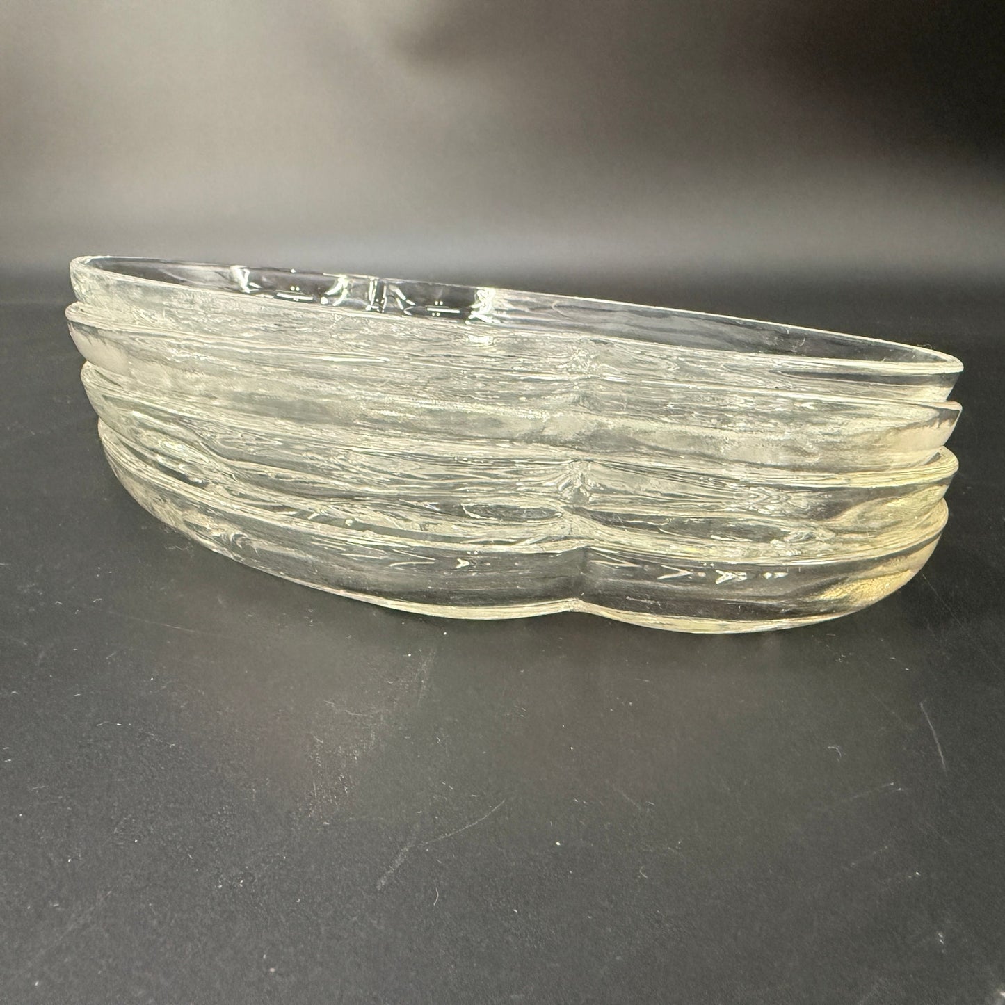 set of 4 vintage Federal Glass Homestead Snack Plates glassware serving dish