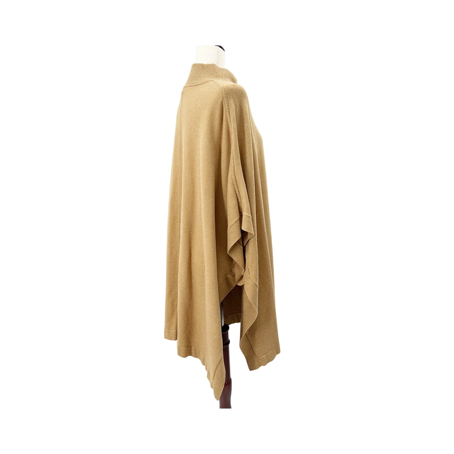 Banana Republic Factory camel Mock Neck Poncho sweater M / L medium large