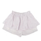 Le Lis pale purple & white floral Shorts women's SMALL flirty silky ruffle NEW