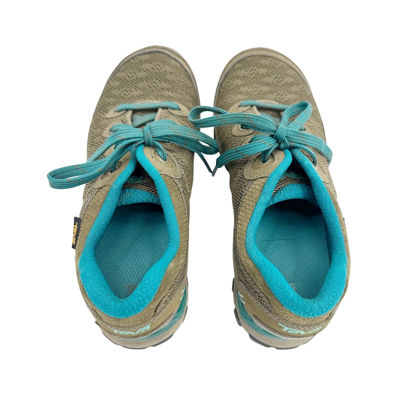 TEVA Ahnu Sugarpine brown & blue low profile hiking shoes womens 6.5 sneakers