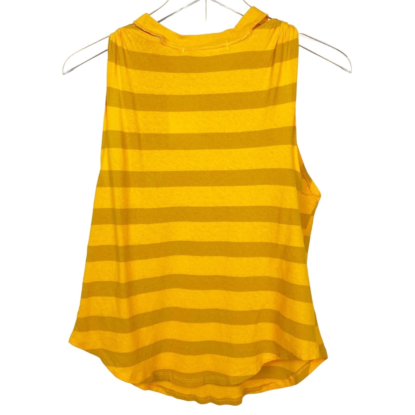 We the Free People mandarin orange The Twist striped Tank top XS shirt NEW $48