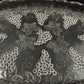 set of 4 vintage Anchor Hocking Vintage Clear Snack Plates grape clusters leaves