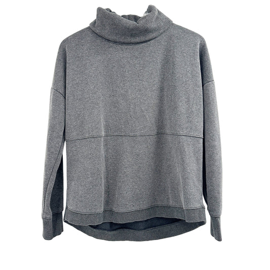 Athleta dark gray Sweatshirt pullover Top women's XS turtleneck