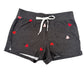 gray P. J. Salvage Pajama Shorts women's SMALL pink & red hearts loungewear