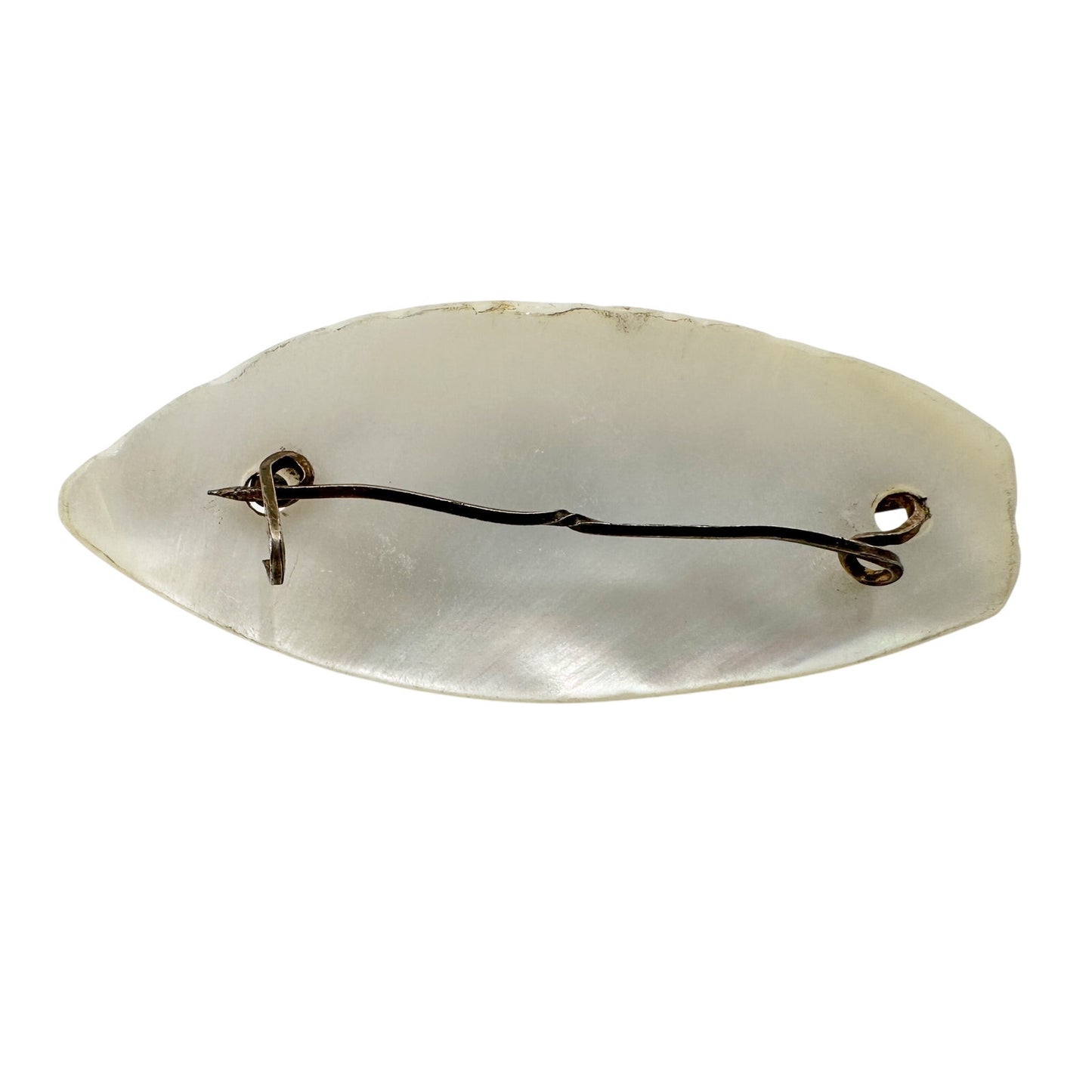 vintage script wire "Mother" of Pearl BROOCH jewelry pin
