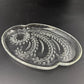 set of 4 vintage Federal Glass Homestead Snack Plates glassware serving dish