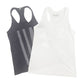 two Under Armour gray white Tank Tops women's XS workout wear athleisure