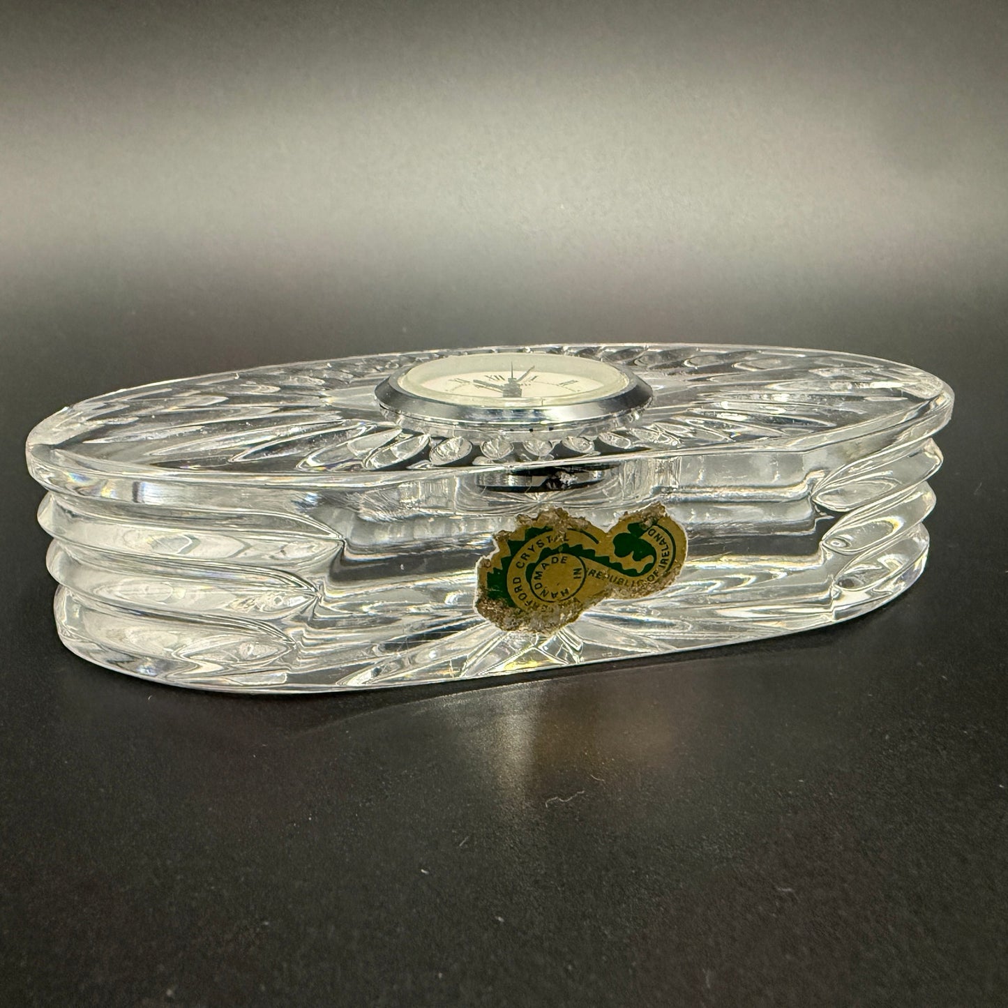 Small Oval Quartz Clock | Waterford Crystal
