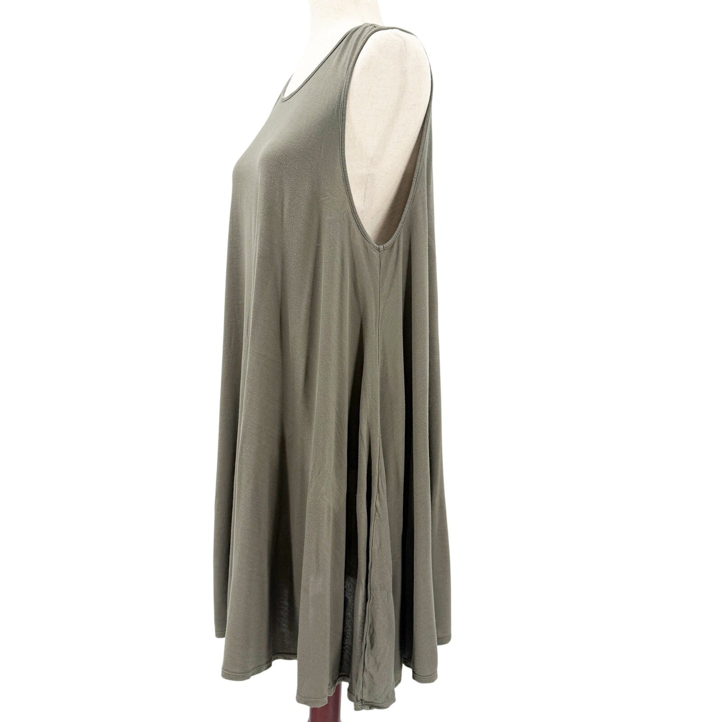 Free People Beach olive Tank tunic mini Dress women's MEDIUM summer casual boho