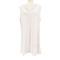 Aria pink & white stripes dainty flowers Night Gown women's XL granny sleepwear