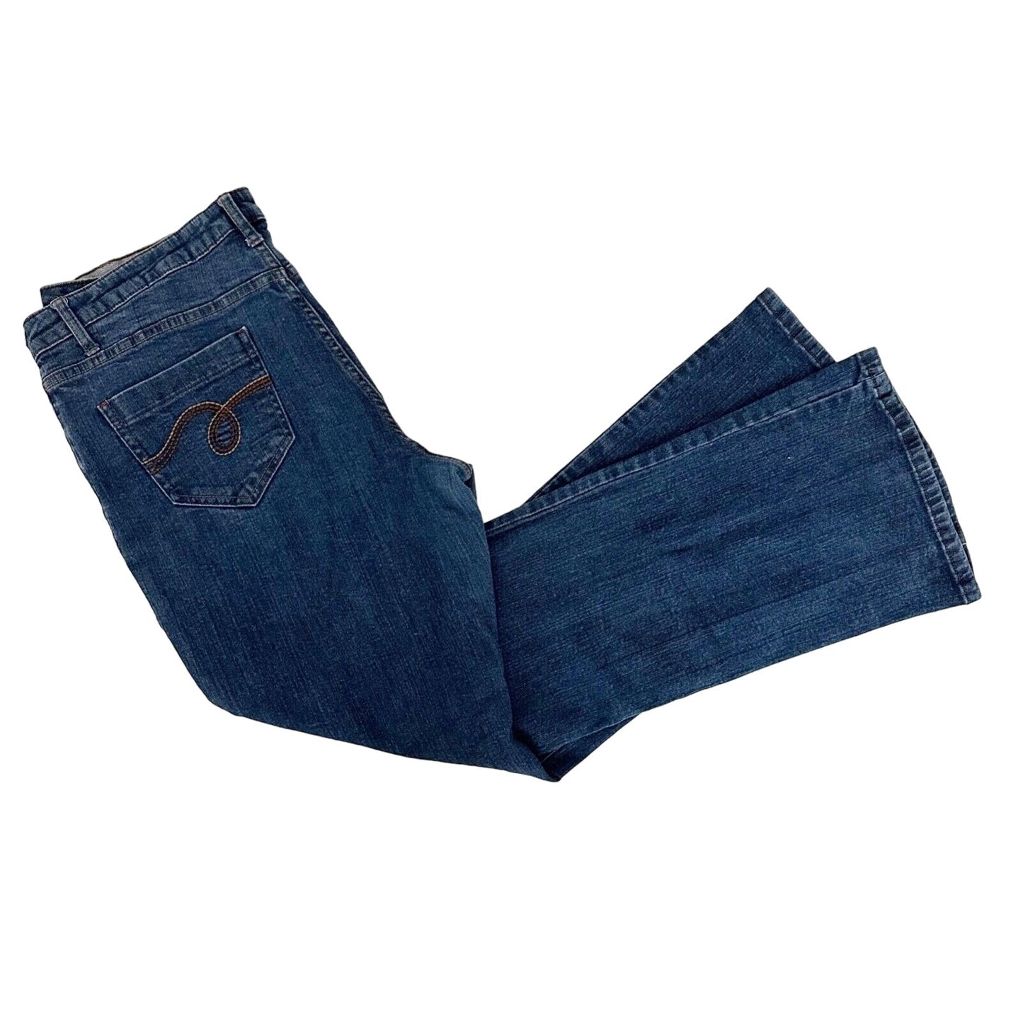 Smith's Dungarees Jeans medium wash denim pants size 14 women's