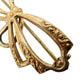 vintage 10K gold filled Engraved Bow BROOCH costume jewelry MCM ribbon pin