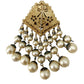 vintage Eugene gold & cascading faux pearls BROOCH floral costume jewelry pin
