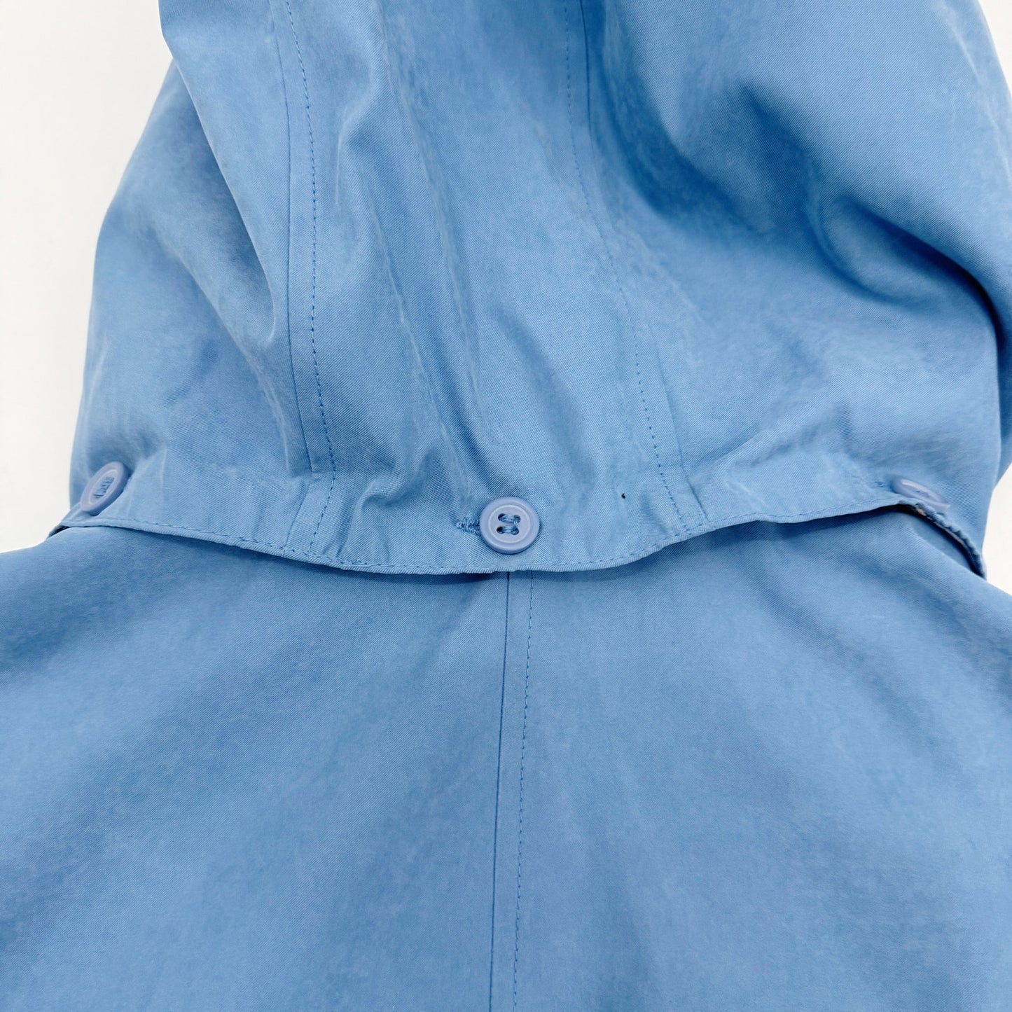 Liz Claiborne long blue Jacket women's XL removable hood fall spring outerwear