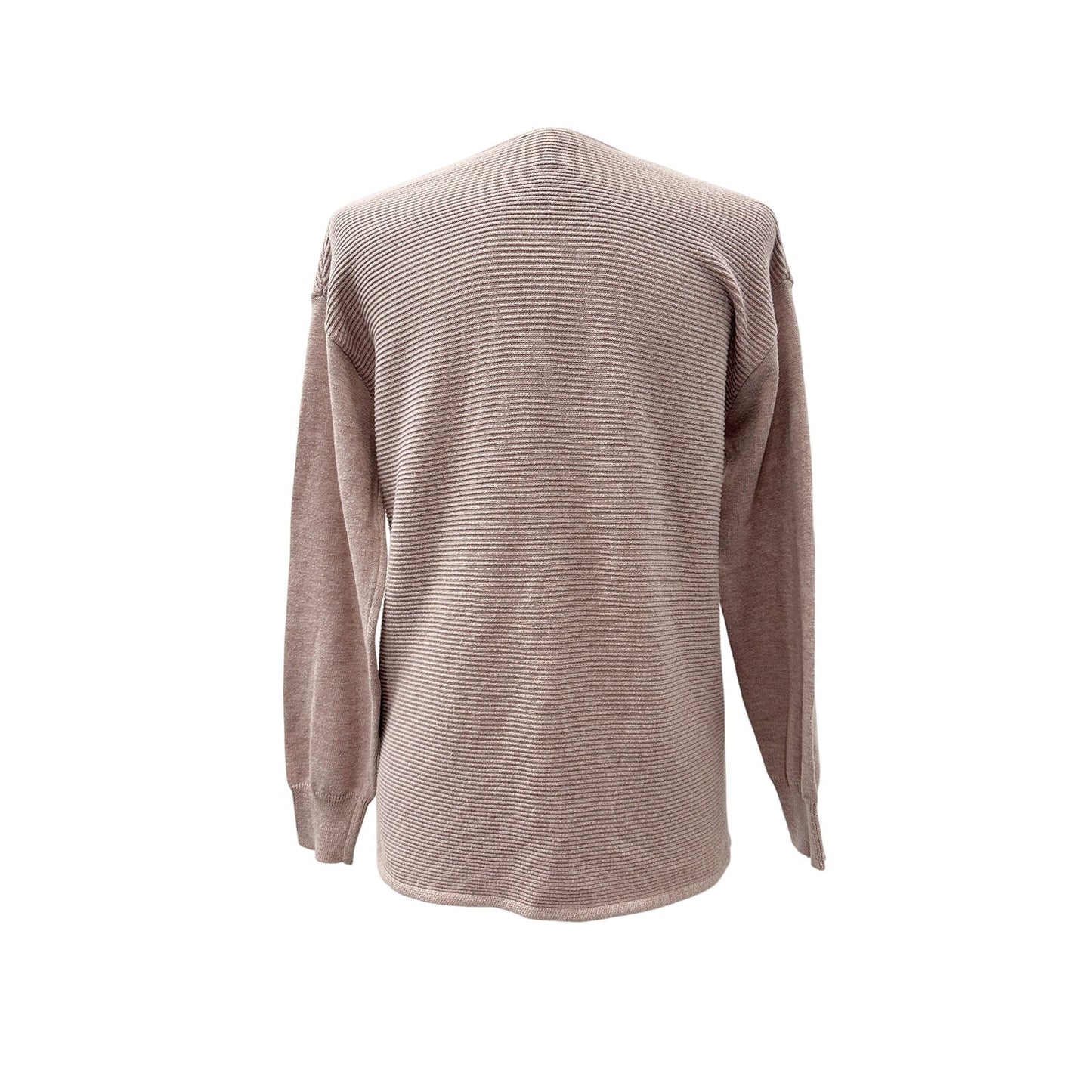 Ella Moss mauve pink Sweater v-neck Top women's SMALL