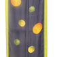 Ellen Tracy dark purple lime green sheer Scarf orange lemons limes 100% silk NEW