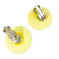 vintage round sparkly yellow clip-on EARRINGS costume jewelry