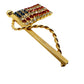 vintage American Flag red & blue rhinestone BROOCH patriotic jewelry pin