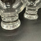 vintage pair Homestead Tumbler Glasses Federal Glass 4oz clear cups MCM cocktail