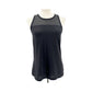 Athleta black Tank mesh t-back Top workout athleisure womens SMALL athletic wear