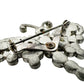 vintage clear rhinestone encrusted butterfly BROOCH sparkly jewelry pin