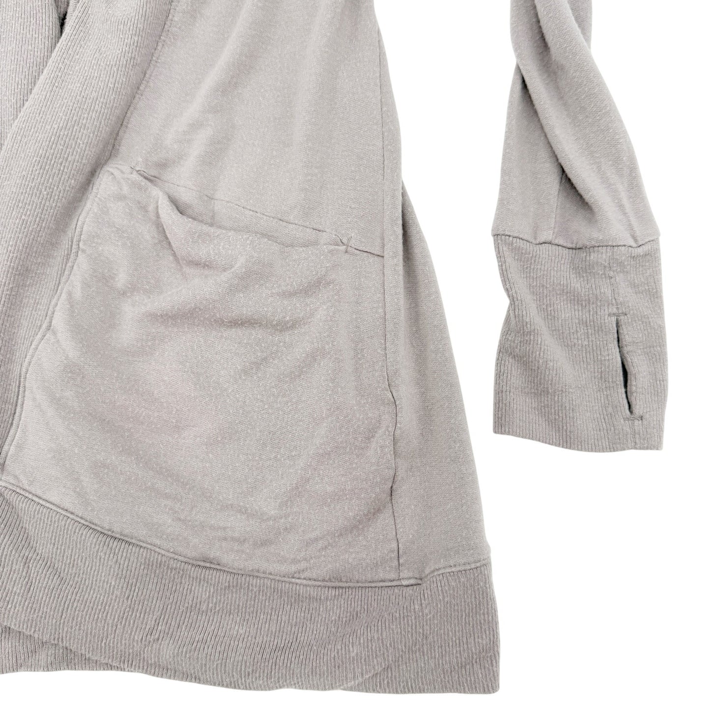 Athleta gray Studio Wrap Cardigan women's SMALL open front yoga coverup