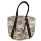 Banana Republic gray camouflage HANDBAG bag top handle purse faux leather camo