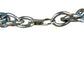 vintage silver metal loops 15" choker NECKLACE costume jewelry